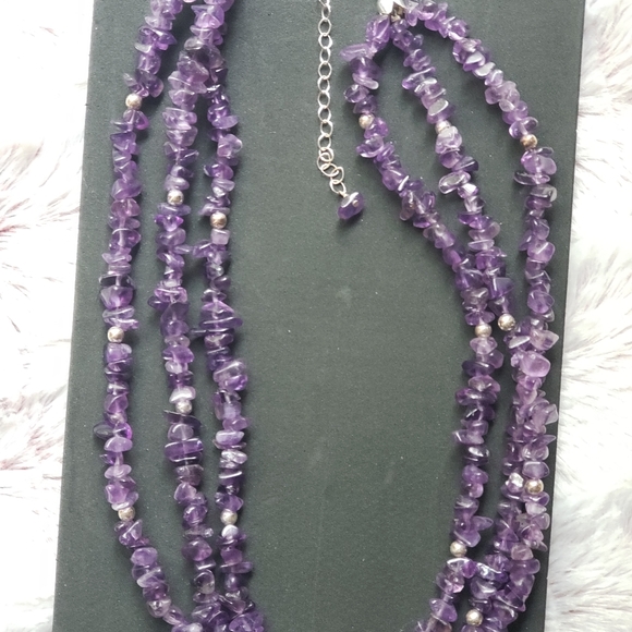 Amythist necklace - Picture 2 of 2